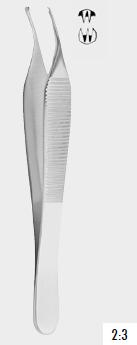 Пінцет АДСОН (ADSON), 2х3 зубці, 12,0 см (cm)